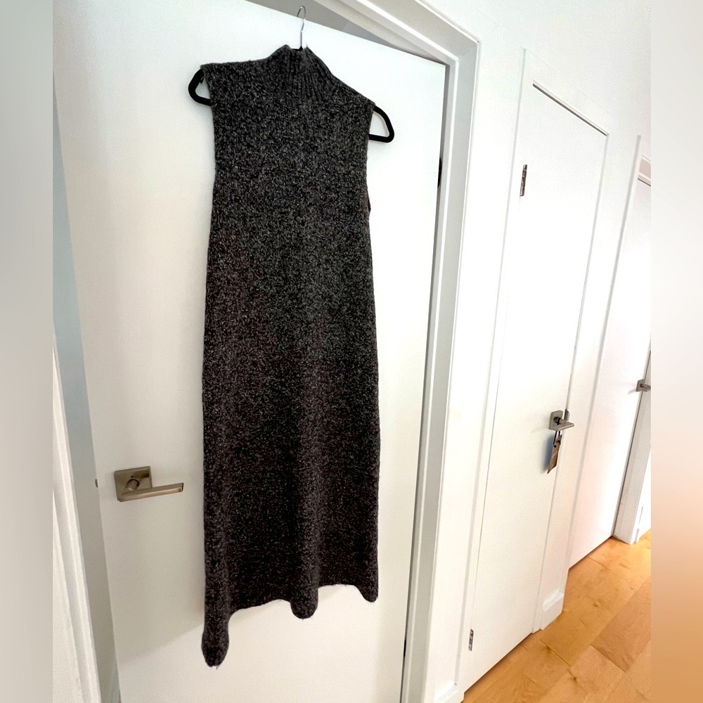 Zara long maxi wool sleeveless dress